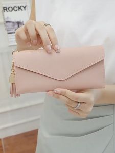 KAHASIL Dompet Lipat Wanita Panjang Bahan Kulit PU Leather KHDP26