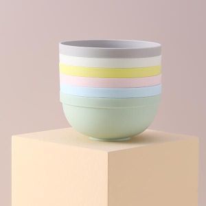 Bonbox BTW01B Mangkok Plastik PP Material Reusable Pilih Warna Tableware Save Space Bisa Ditumpuk