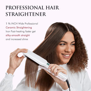Hair Straightener PTC Fast Heating Good Quality Sonar Element LCD Display Professional Flat Iron Hair Straighreners with Ceramic Coating Plate