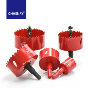 Mũi Khoan Lỗ Gỗ Kim Loại Kép M42 1 Cái Răng Cắt Kim Loại Nhựa Ván Sợi Đường Kính 20mm-200mm Thép Carbon Cao Mũi Khoan Gỗ