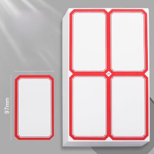 Large Size Label Paper Handwritten Adhesive Moving Self-Adhesive Sticker Price List Paper Big Post-It Note Writing Markers Book Office Supplies