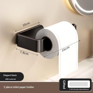 EELHOE | NewWall Mounted Toilet Paper Holder Rustproof Thickened Plastic Storage Rack Bathroom Kitchen Toilet Accessories