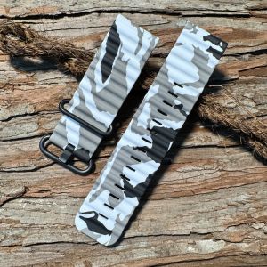 22mm 26mm Camo Silicone Quick Fit Watch Band Outdoor Replacement Strap For Garmin Fenix 5 6 7 8 Tactix Instinct Smart Watch