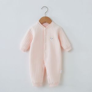 [Withdraw from Cupboard Area] Brand Counter Baby Jumpsuit Spring & Fall Winter Boneless Heattech Rompers Jumpsuit Thermal Pajamas