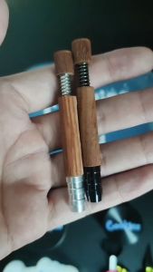 Reusable 1 Pcs 80MM Professional Self-cleaning Wood One Hitter