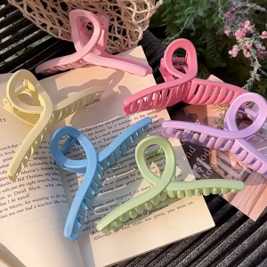 Fyngalery ♛ Jepit Jedai Rambut Glossy Simpul Pita Polos Jepitan Salon Aksesoris Rambut Wanita DP377