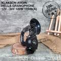KLAKSON ANGIN HELLA AIR HORN GRAMOPHONE TRUCK SCANIA VOLVO 12V - 24V ORIGINAL. 