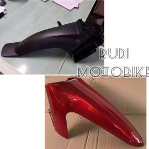 SPAKBOR DEPAN LENGKAP YAMAHA VEGA ZR WARNA MERAH MAROON