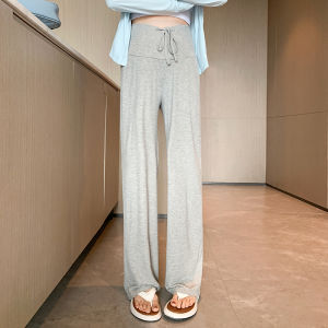 Quần Dài Ống Rộng Cạp Thấp Mùa Hè Cho Bà Bầu Quần Dài Thường Ngày Mùa Xuân Thu Quần Bó Sát Cơ Thể Mùa Xuân