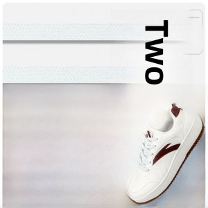 Original Anta 982 Sneakers White Laces Womens Sports Shoelaces Wine Red Black Special Shoe Ties Quality Cotton Polyester Thread