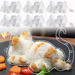 2 cái dễ thương Sushi công cụ sáng tạo hình mèo gạo khuôn trẻ em gạo khoai tây nghiền bí ngô nghiền đồ làm bánh nướng dụng cụ nhà bếp