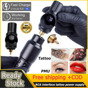 Bộ Cấp Nguồn Hình Xăm Không Dây Mini Đầu Nối RCA Pin Hình Xăm 1500MAh Cho Máy BÚT XĂM Bộ Cấp Nguồn Hình Xăm Không Dâysitem: Nguồn Điện Hình Xăm Không Dây Tiêu Chuẩn: Đầu Nối RCA Phù Hợp Với BÚT XĂM RCA Chất Liệu: Nhựa Thời Gian Sạc: 5 Giờ