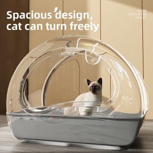 MONLEYTA | Large Size Drawer Style Cat Litter Box Full Enclosure Odor Control Cat Toilet Cat Supplies Anti Sand Cat Litter Tray Cat Poop Tray