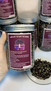 Hắc kỷ tử kỷ tử đen hộp 250g hắc kỷ tử sấy khô giảm cân giảm béo trường thọ đẹp da sản phẩm y hình thơm nức