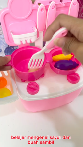 Mainan Anak 14PCS VEGETABLE & FRUIT HAMBURGER KITCHEN DREAM JM11644 Mainan Masakan Anak Alat Dapur Mainan Anak Perempuan - Mainan Anak Laki Laki