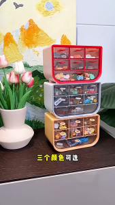 【SG STOCKS】Multifunctional Desk Organizer Box with Drawer For Stationery And Dorm Room Storage Office Mini Miscellaneous Storage Box