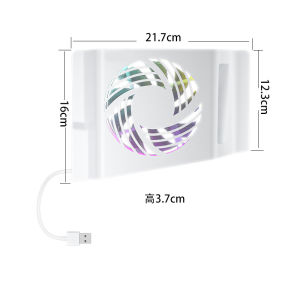 Aolion RGB Temperature Sensing Side-mounted Cooling Fan For PS5 Slim Digital/Disc Version 2 USB Ports Host Side Cool For PS5 PRO