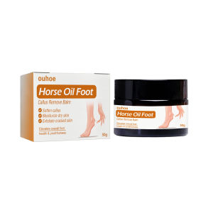 Ouhoe Horse Oil Foot Callus Remove Balm Heel Anti Crack Repair Smooth Removal Dead Skin Callus Anti-Drying Soften Callus Deep Moisturize Nourish Dry Skin Exfoliate Cracked Skin Foot Care 30g