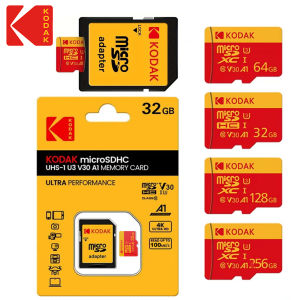 KODAK High Speed Micro SD Card Class10 U3 Memory Card MicroSD 64GB 128GB 256GB SD/TF Flash Card on For Smartphone Tablet Camera