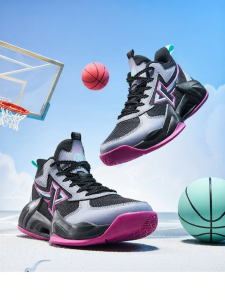 XTEP | Fall New Arrival High-top Childrens Basketball Shoes Shock Absorption Wear-resistant Slip-resistant
