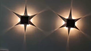 Slamp LED Solar Lights IP67 Waterproof Outdoor Lighting solar wall outdoor light Intelligent Light Control RGB/Tricolor solar garden lights for Balcony Courtyard Garden Decorative Lights