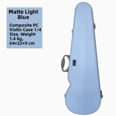 Scratch-resistant Carbon Fiber Look Violin Case 1.7kg