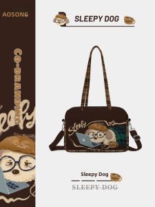 Túi vải canvas AOSONG đeo vai đa năng thời trang thường ngày