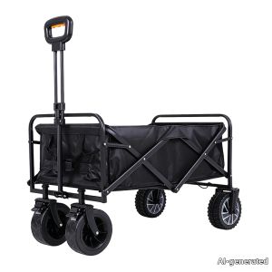 winpolar | Electric Folding Camping Trolley Wide Wheels