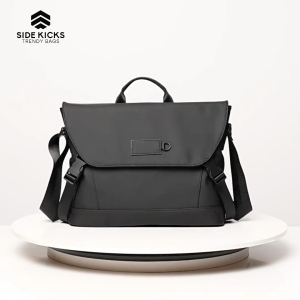 SIDE KICKS Newport Messenger Bag Waterproof PU Casual Men Woman Beg Sandang Kalis Air 大容量防水行李包