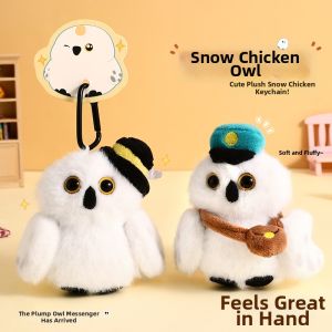 JIUJI | Cute Owl Plush Keychain Decorations
