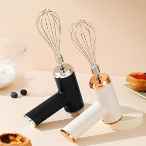 Electric 3-Speed Hand Mixer Stainless Steal Beaters Power Mixer Wireless Egg Beater Rechargeable Hand Mixer