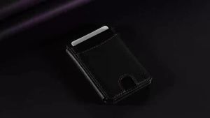 RFID Shielded Blocking SLE PU Leather ID Credit Card Magnetic Elastic Wallet Holder for Magsafe Kickstand for IPhone 18 Pro Max
