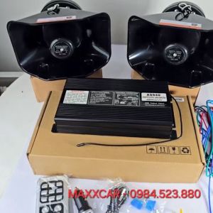 BỘ CÒI HÚ MAXXCAR  AS940 400w: AS940 + 02 LOA (9 Chế Độ Âm Thanh) dùng cho xe cứu hộ cứu thương xe công trình.