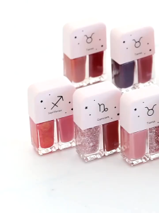LANGMANNI 2in1 Color Glitter Silk Girly Nail Polish manicure & pedicure colourful polish fingernails nail polish