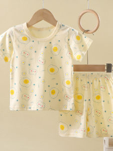 Summer Lightweight Cartoon Print T-shirt and Shorts Set