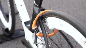 Eslnf(ESLNF) | ESLNF Thickened Steel Cable Bike 4 Digit Password Lock Anti Theft Safety Ring Lock For Bicycle E-bike Motorcycle