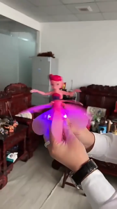 Frozen Alisa USB Charging Flying Fairy Princess Doll Magic Infrared Induction Control Airplane Toy Childrens Toys Youth Toys Birthday Gift