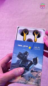 Tai nghe không dây bluetooth Gaming DOGITEK JX10 ENC thiết kế thể thao và gaming trễ âm thấp có núm cao su chống ồn có phân biệt âm trái phải riêng ( Bản quốc tế)