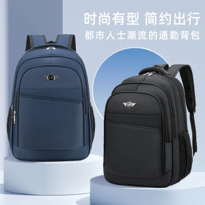 Durable Outdoor Travel Mens Backpack Large Capacity Casual Shoulder Bag for Business Trips Camping Hiking Modern Neutral Style