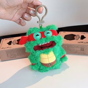 Móc Khóa Thú Nhồi Bông Fuggler TMNT - Leonardo Quái Vật Răng Xấu Xí Dễ Thương Phim Hoạt Hình Anime Hình Nhân Vật Quà Giáng Sinh Dành Cho Người Hâm Mộ Teenage Mutant Ninja Turtles