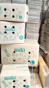 10 ใบ กล่องผลไม้ ฉ หนา 5 ชั้น