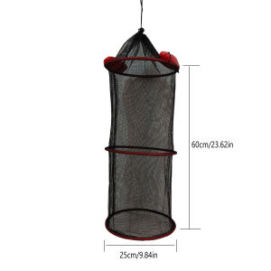 Collapsible Outdoor Accessory Mesh Fishing Net Fish Net Fishing Basket Shrimp Net for Fishing Bait Shrimp Fish