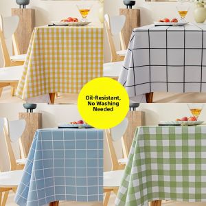 Waterproof Oil-Resistant Easy-Clean PVC Tablecloth