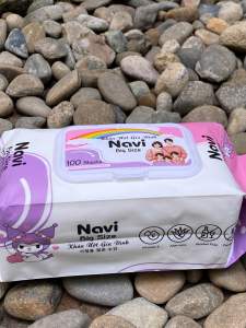 [HCM] (THÙNG 20 GÓI) KHĂN ƯỚT GIA ĐÌNH NAVI (gói bigsize khổng lồ 1kg) (100% nguyên liệu nhập khẩu)