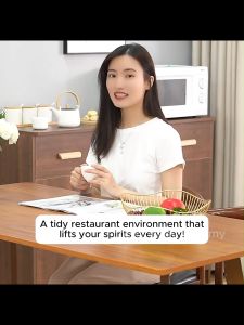 Modern Dust-proof Cupboard Cutlery Storage Cabinet Large-capacity Multi-layers Side Cabinet with Drawer Rainbow Culture