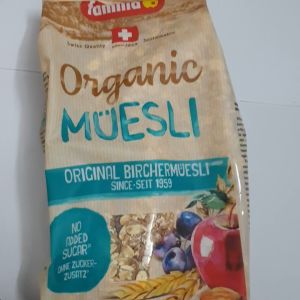 Ngũ cốc sạch hỗn hợp các loại hạt Orginal Swiss Bircher Muesli 450g nhập khẩu Thụy sỹ