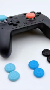 Silicone Thumb Stick Grip Cover Caps for PS5 Controller Xbox Series Switch 2 Joysticks Protectors Anti-Slip Caps for Accessories