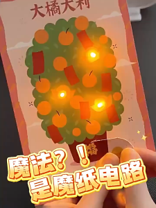 STEM Electric Circuit Gift Card LED Light Science & Tech Toys