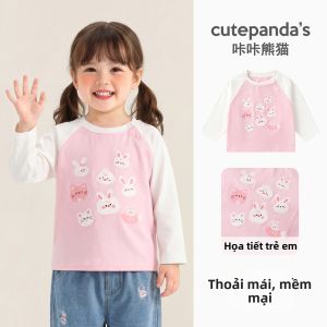 CUTEPANDAS | Áo Thun Tay Dài Hình Thú Cho Bé
