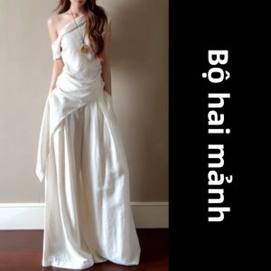 SENWA | Bộ Đồ Hè Trắng Dáng Trễ Vai